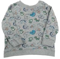 Šedá mikina s diny M&Co.