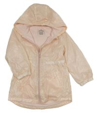 Světlerůžová šusťáková lehce zateplená parka s kapucí Matalan