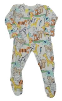 Bílý overal se zvířátky George