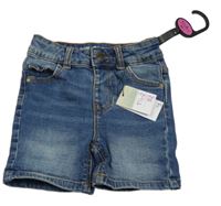 Nové - Modré riflové slim kraťasy Denim Co.