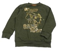 Khaki mikina s ovladačem F&F