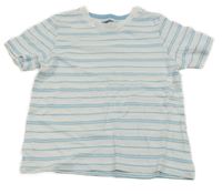 Bílo-světlemodré pruhované tričko Lupilu