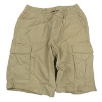 Pískové plátěné cargo kraťasy H&M
