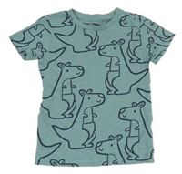 Světlemodré tričko s klokany Next