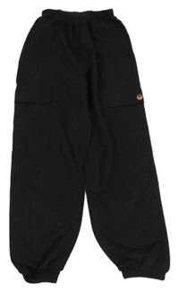 Černé cargo cuff kalhoty Shein