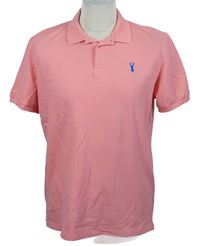 Pánské růžové polo tričko Next 