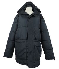 Pánská černá šusťáková zimní bunda s kapucí French Connection