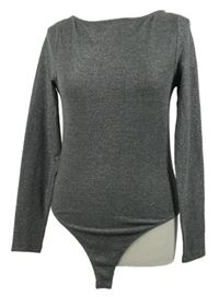 Dámské šedé třpytivé body F&F