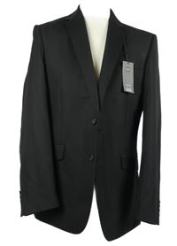 Nové - Pánské černé slim fit sako M&S