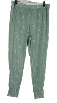 Dámské světlezelené pyžamové kalhoty s medvídkem Pú Disney 