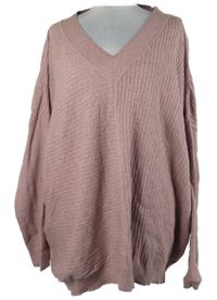 Dámský starorůžový žebrovaný svetr TU 