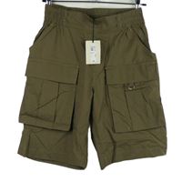 Nové - Dámské hnědé plátěné kraťasy s kapsami River Island 