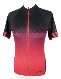 Dámské černo-fuchsiové cyklistické funkční tričko Vaude 