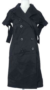 Dámské černé šusťákové kabátové šaty Atmosphere 