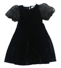 Černé sametové šaty Zara