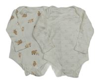 2x bílé body s ovečkami Primark