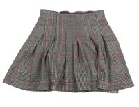 Černo-bílo-růžová vzorovaná sukně Matalan