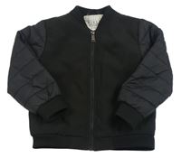 Černá šusťáková zateplená bunda River Island