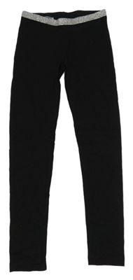 Černo-stříbrné legíny zn. Pepperts