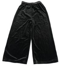 Černé třpytivé sametové kalhoty Nutmeg