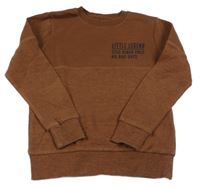 Hnědá mikina s nápisem C&A