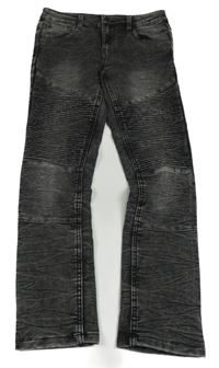 Černé melírované teplákové rifle Y.F.K.