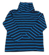 Tmavomodro-modrý pruhovaný rolák Topolino