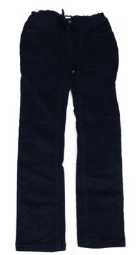 Tmavomodré slim manšestráky Topolino