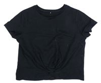 Černé crop tričko George