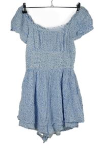 Dámský bílý květovaný kraťasový overal Hollister 