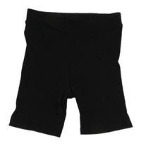 Černé žebrované elastické kraťasy zn. H&M