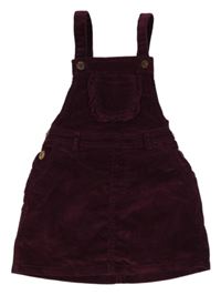 Lilkové manšestrové laclové šaty