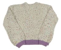 Smetanovo-barevný melírovaný svetr M&S