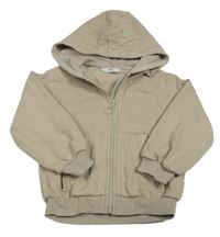 Béžová propínací mikina s kapucí M&S