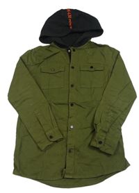 Khaki košile s kapucí River Island