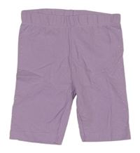 Lila elastické kraťasy s kamínky 