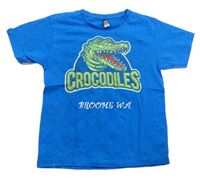 Modré tričko s krokodýlem 