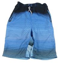 Modro-černé plážové kraťasy Next