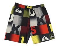 Barevné kostkované plážové kraťasy Quiksilver 