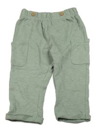 Khaki tepláky s kapsami H&M