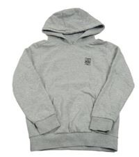 Šedá mikina s kapucí 