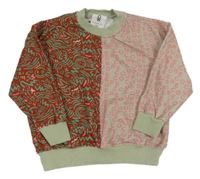 Šedo-cihlová oversize mikina se vzorem Wilderones