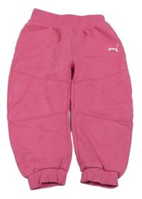Růžové tepláky s logem Puma