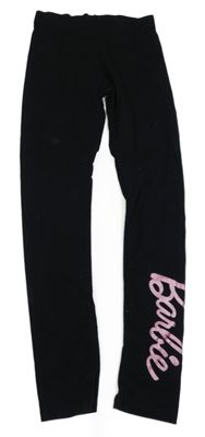 Černé legíny s logem Barbie 