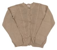 Starorůžový vzorovaný propínací svetr Noa Noa 