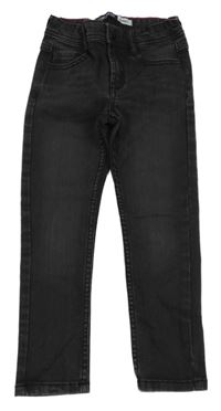 Tmavošedé skinny rifle Okaidi