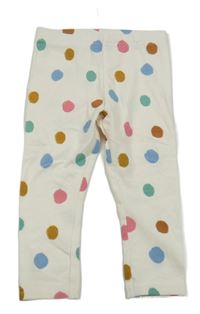Bílé legíny s puntíky Primark