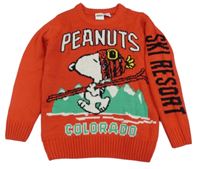 Červený svetr se Snoopym 