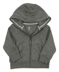 Šedá propínací mikina s kapucí Mothercare