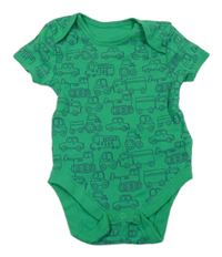 Zelené body s auty Primark 